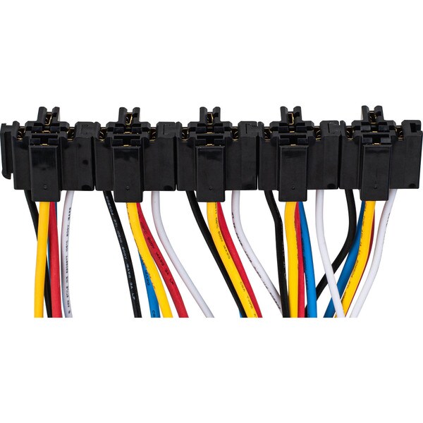 Main product image for 12 VDC 5-Pin Interlocking Relay Socket for Bosch Type Relay with 12 AWG Power/18 AWG Coil 11.5" Leads 330-081